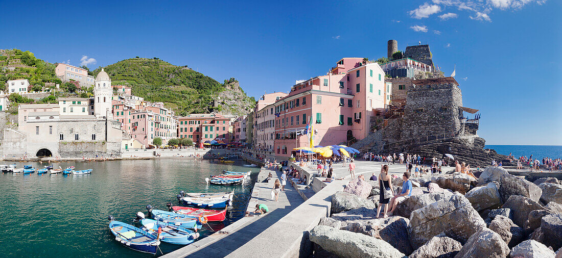 Vernazza, Cinque Terre, UNESCO World Heritage Site, Rivera di Levante, Provinz La Spazia, Liguria, Italy, Europe