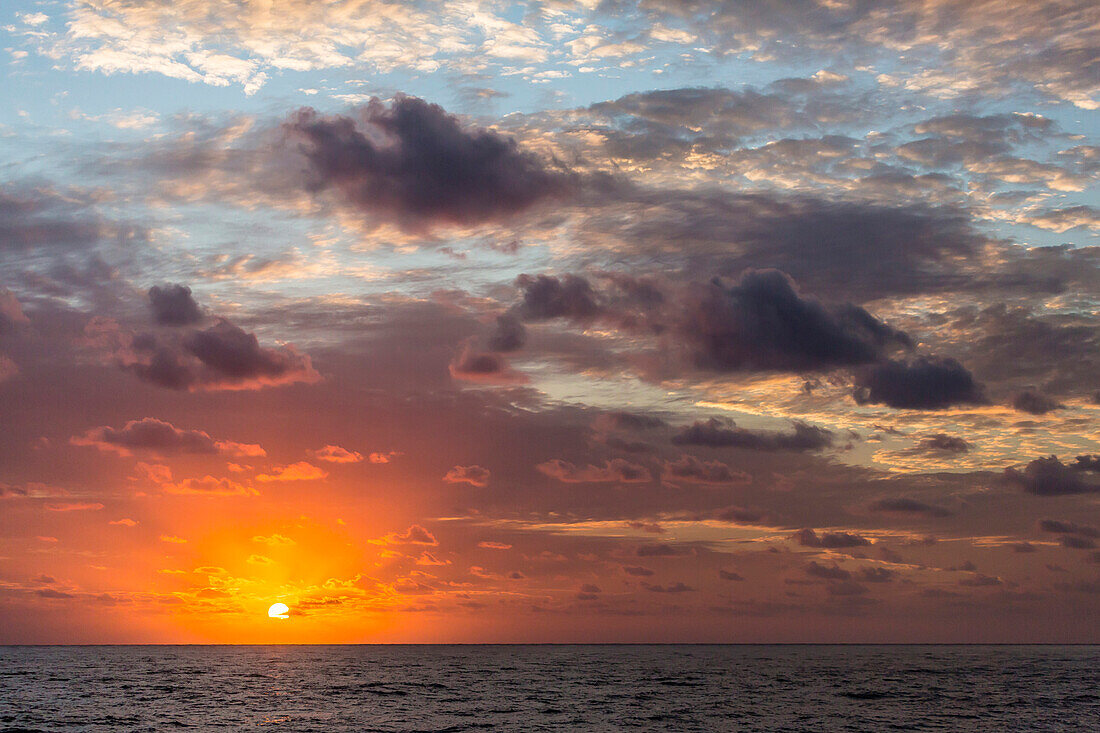 Sunrise near the island of Deserta Grande, Ilhas Desertas, Madeira, Portugal, Atlantic, Europe