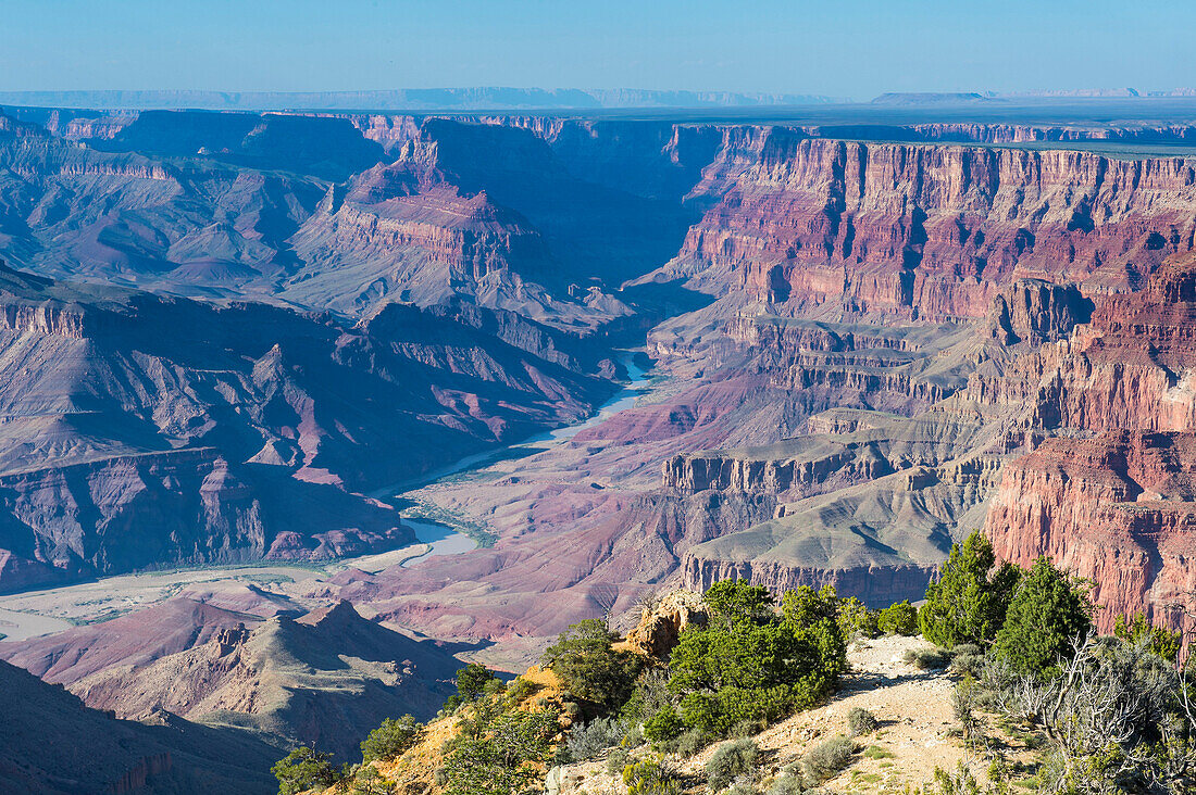 Desert view point over the Grand Canyon, UNESCO World Heritage Site, Arizona, United States of America, North America