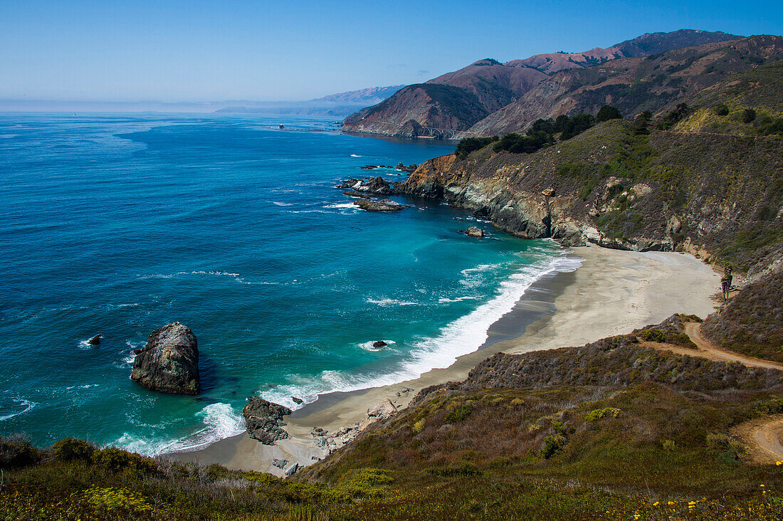 Overlook over the Big Sur, California, USA