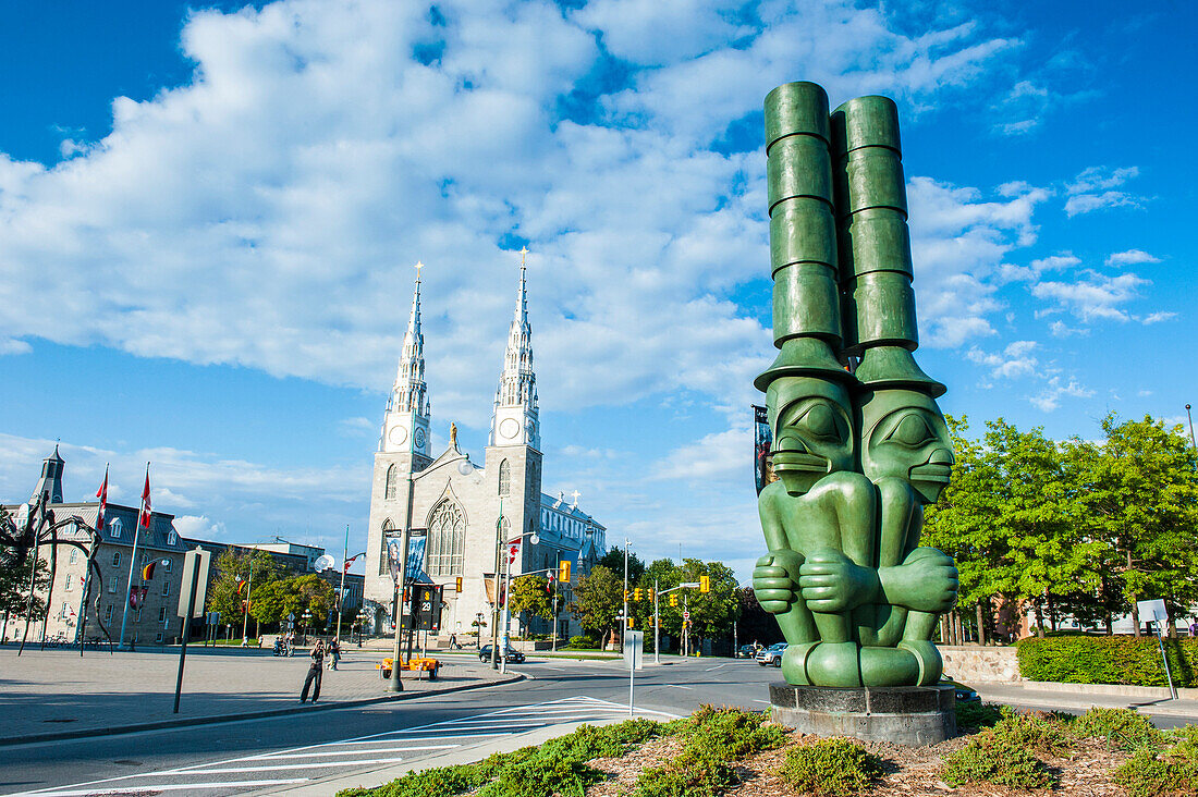 Modern statue, Ottawa, Ontario, Canada, North America