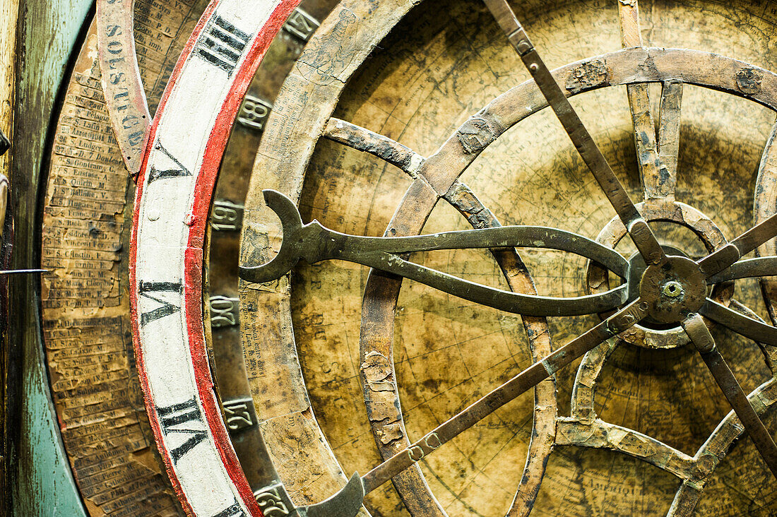 antique clock, clock museum, Furtwangen, Black Forest, Baden-Württemberg, Germany