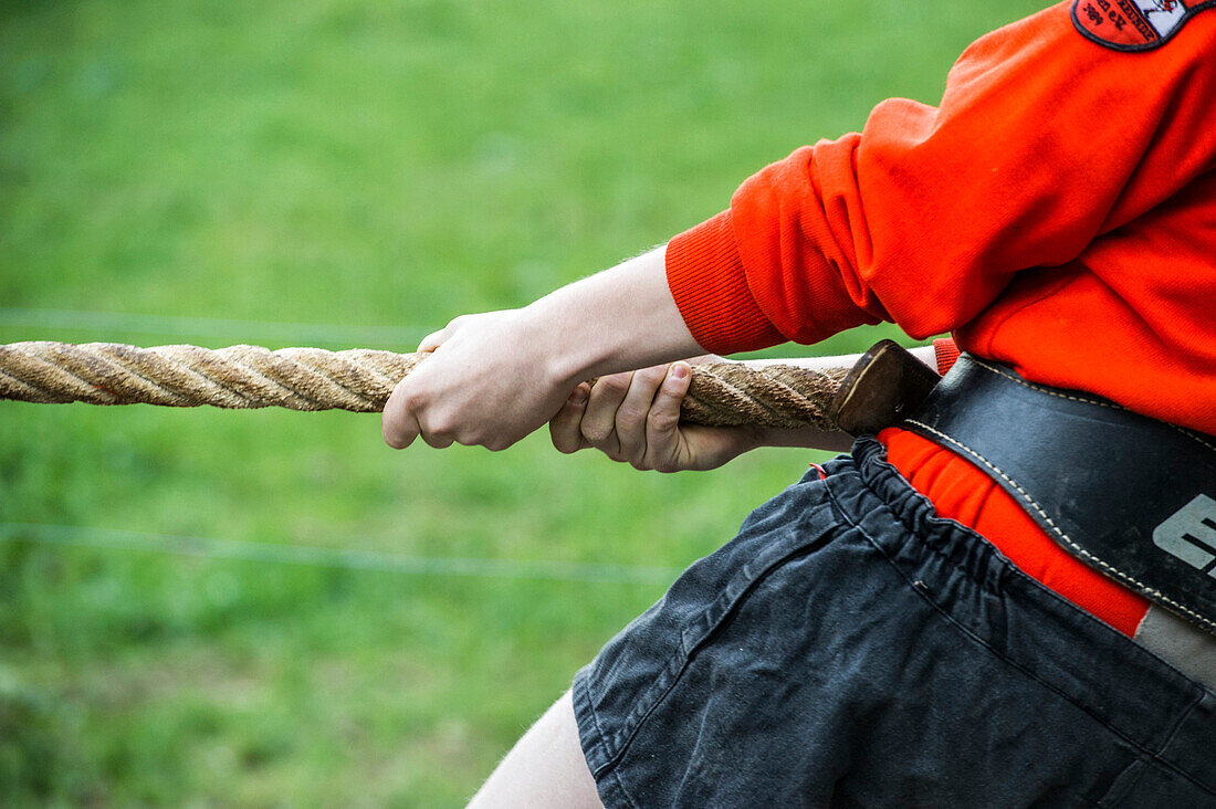 Tauziehfreunde Böllen, Böllen, bei Schönau, Schwarzwald, Baden-Württemberg, Deutschland