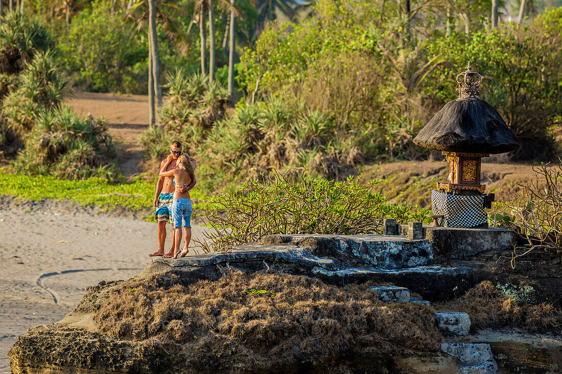 Couple on the beach in Bali. Indonesia