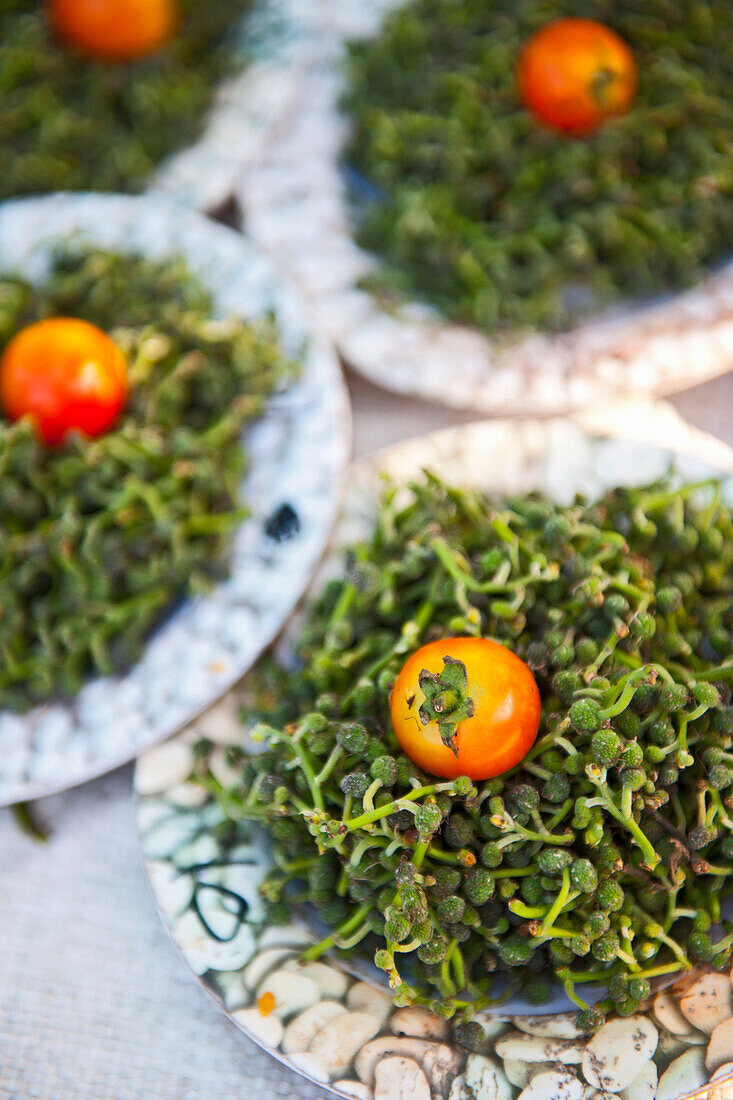 fresh produce on a Thai street market