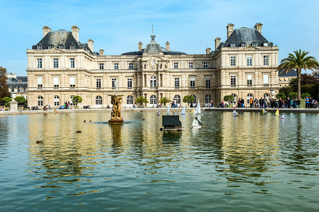 Luxembourg Palace and Gardens, Paris, France, Europe