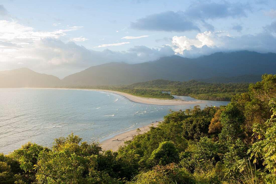 View of Fazenda Beach, Ubatuba, Sao Paulo, Brazil, South America