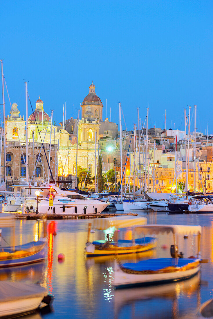Grand Harbour Marina, Vittoriosa (Birgu), The Three Cities, Malta, Mediterranean, Europe