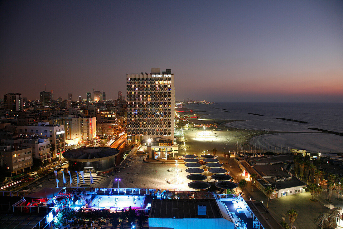 View over the skyline of Tel Aviv, Israel, Middle East