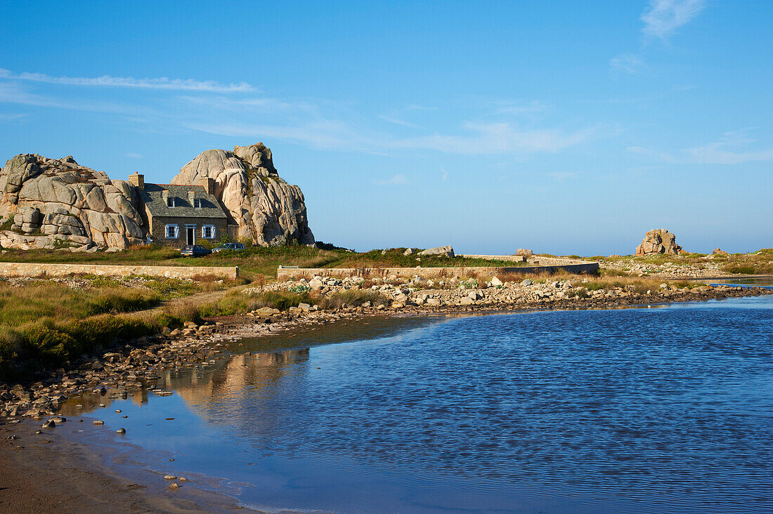 Castel Meur house, Plougrescant, Cotes d'Armor, Brittany, France, Europe