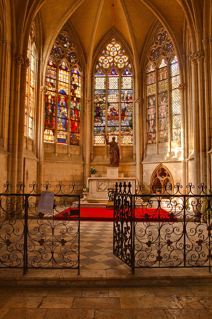 A small chapel inside Vendome Abbey, Loir-et-Cher, Centre, France, Europe