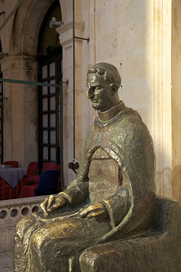 Statue of Marin Drzic, Dubrovnik, Croatia, Europe