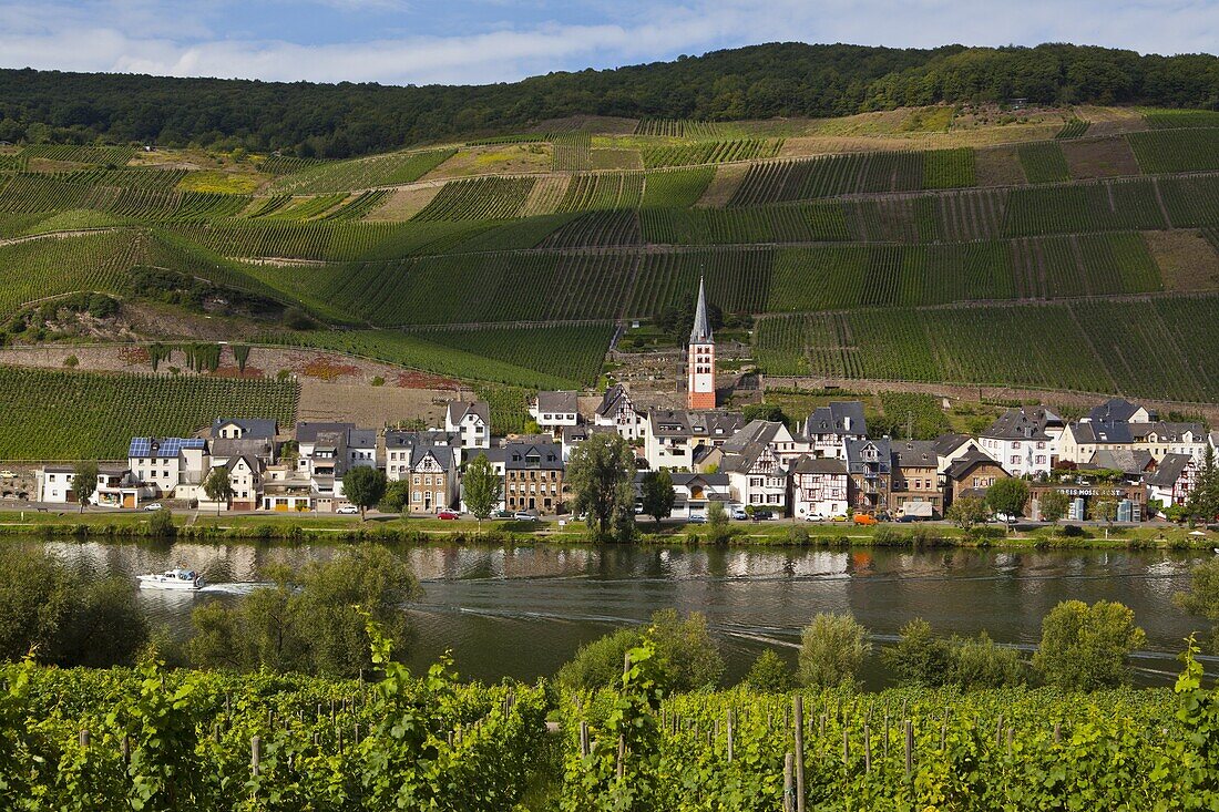 Bernkastel-Kues in the winegrowing center of the Moselle, Rhineland-Palatinate, Germany, Europe