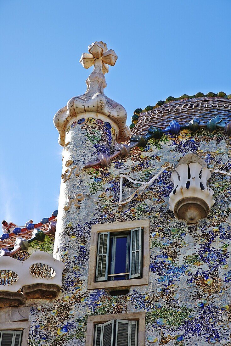 Casa Batllo, UNESCO World Heritage Site, Barcelona, Catalonia, Spain, Europe