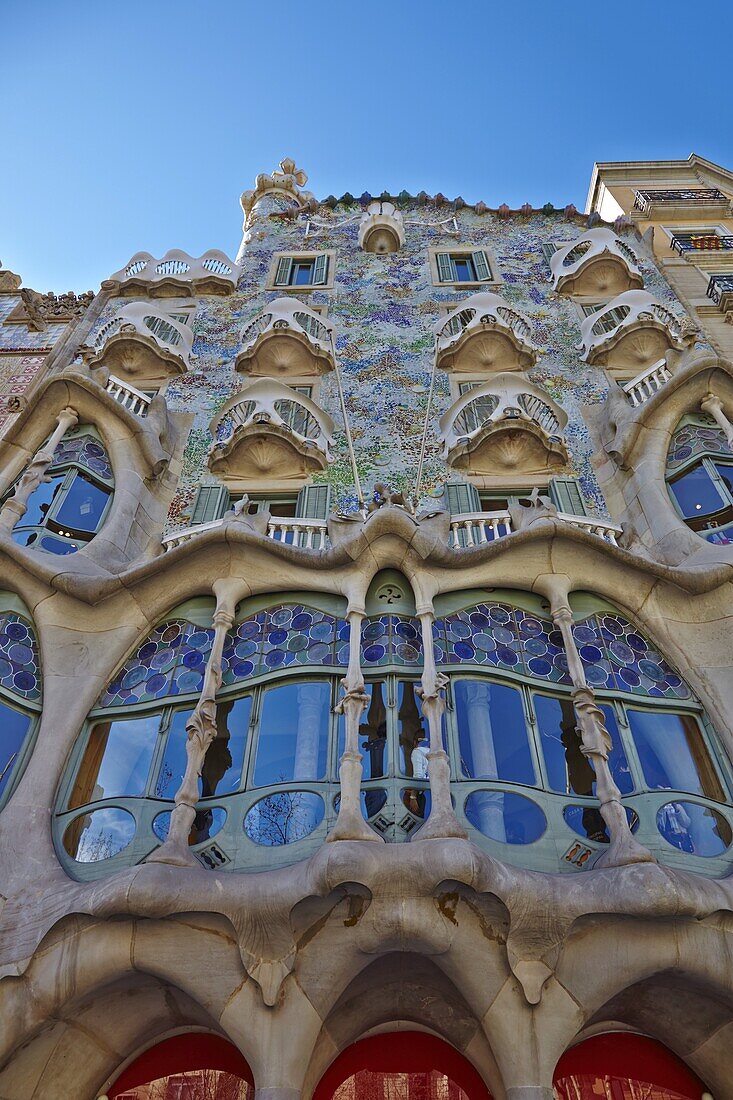 Casa Batllo, UNESCO World Heritage Site, Barcelona, Catalonia, Spain, Europe