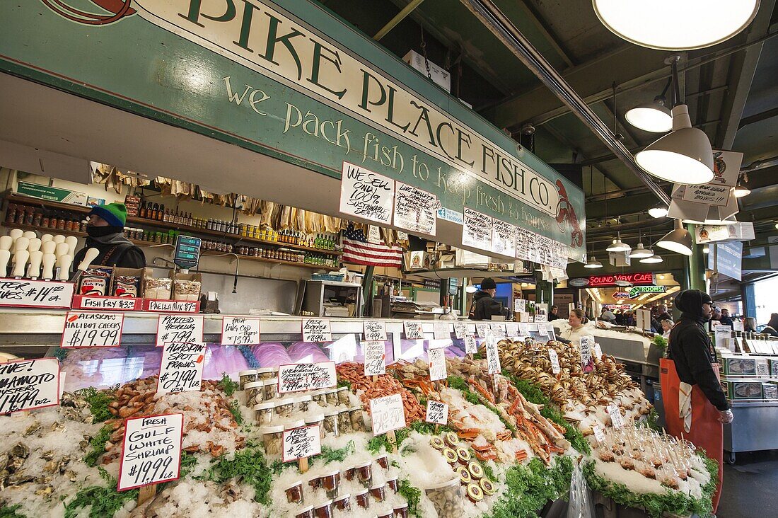 Pikes Place Market, Seattle, Washington State, United States of America, North America