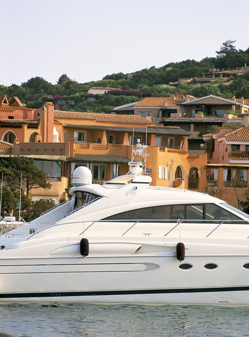 Yachts in the harbour, Porto Cervo, Costa Smeralda, island of Sardinia, Italy, Mediterranean, Europe