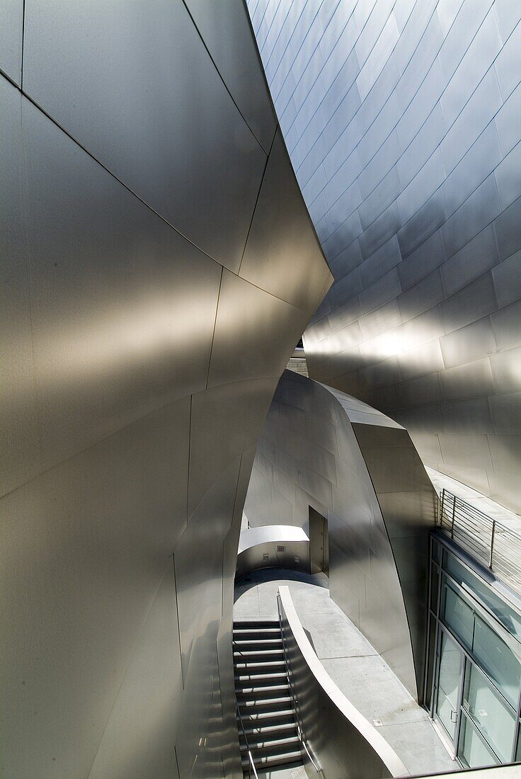 Walt Disney Concert Hall, part of Los Angeles Music Center, Frank Gehry architect, downtown, Los Angeles, California, United States of America, North America