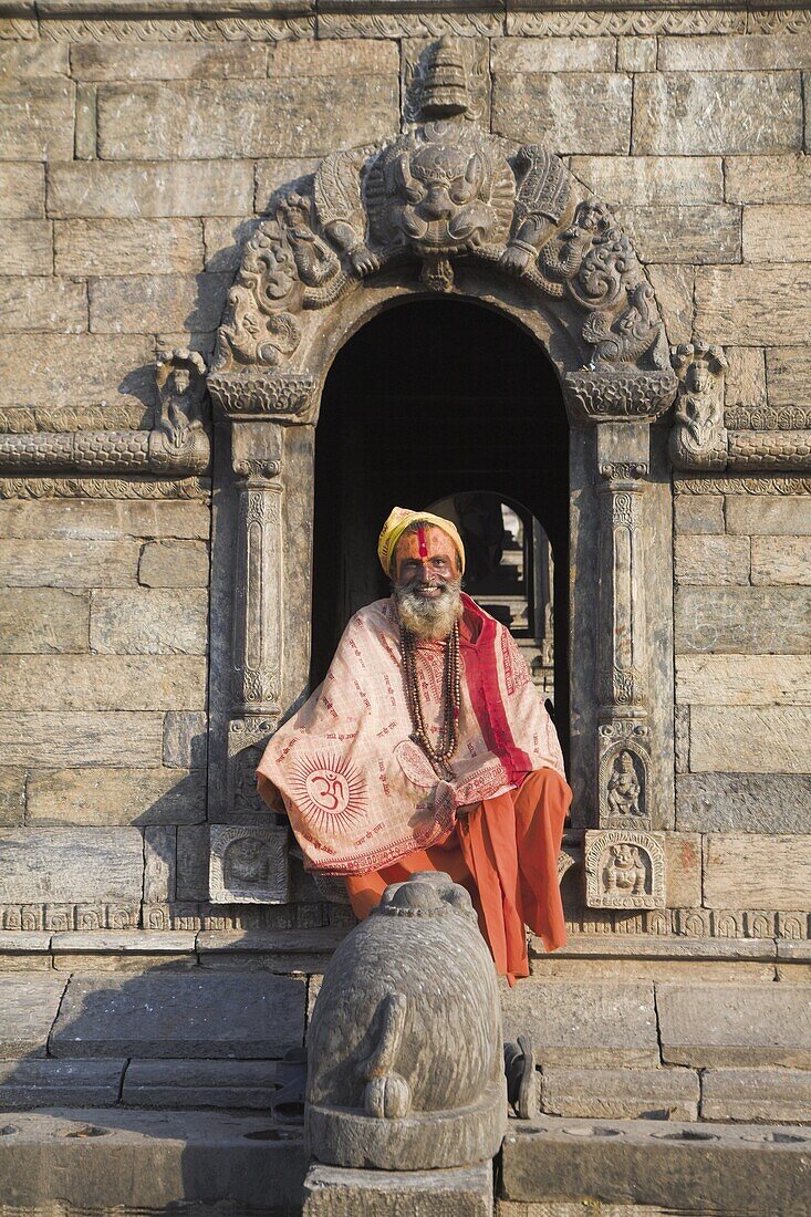 Sadhu (Holy man), Shivaratri festival, Pashupatinath Temple, Kathmandu, Nepal, Asia