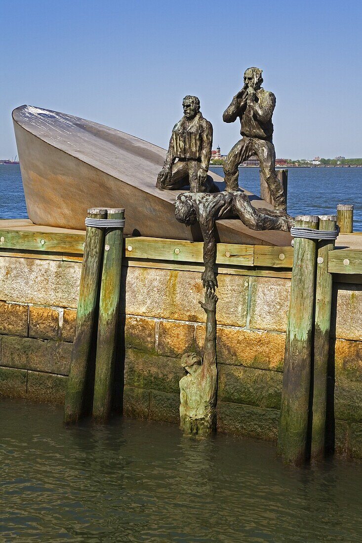 American Merchant Mariners Memorial in Battery Park, Lower Manhattan, New York City, New York, United States of America, North America