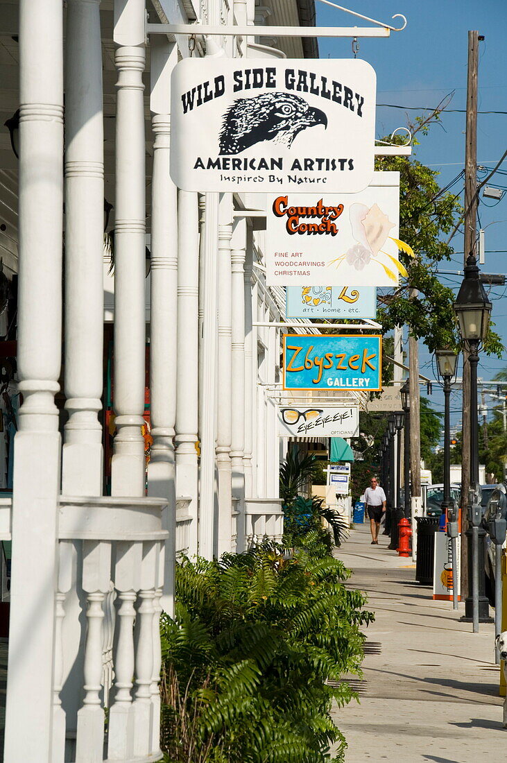 Galleries on Duval Street, Key West, Florida, United States of America, North America