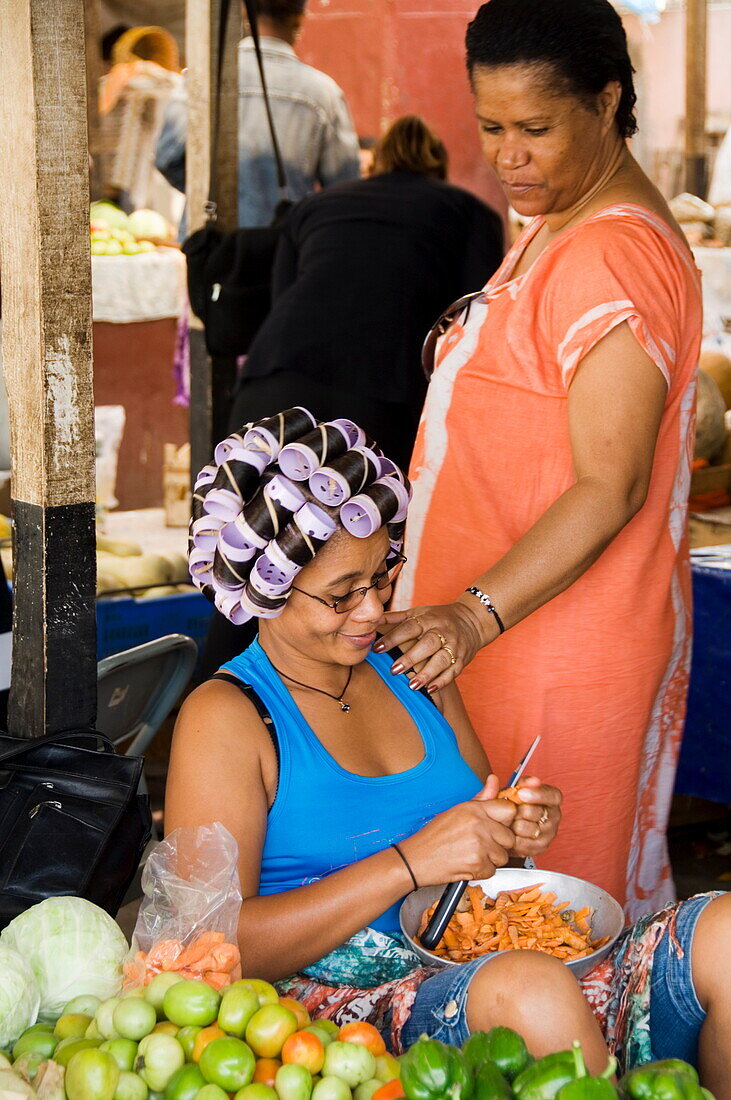 In the market, Sao Filipe, Fogo (Fire), Cape Verde Islands, Africa