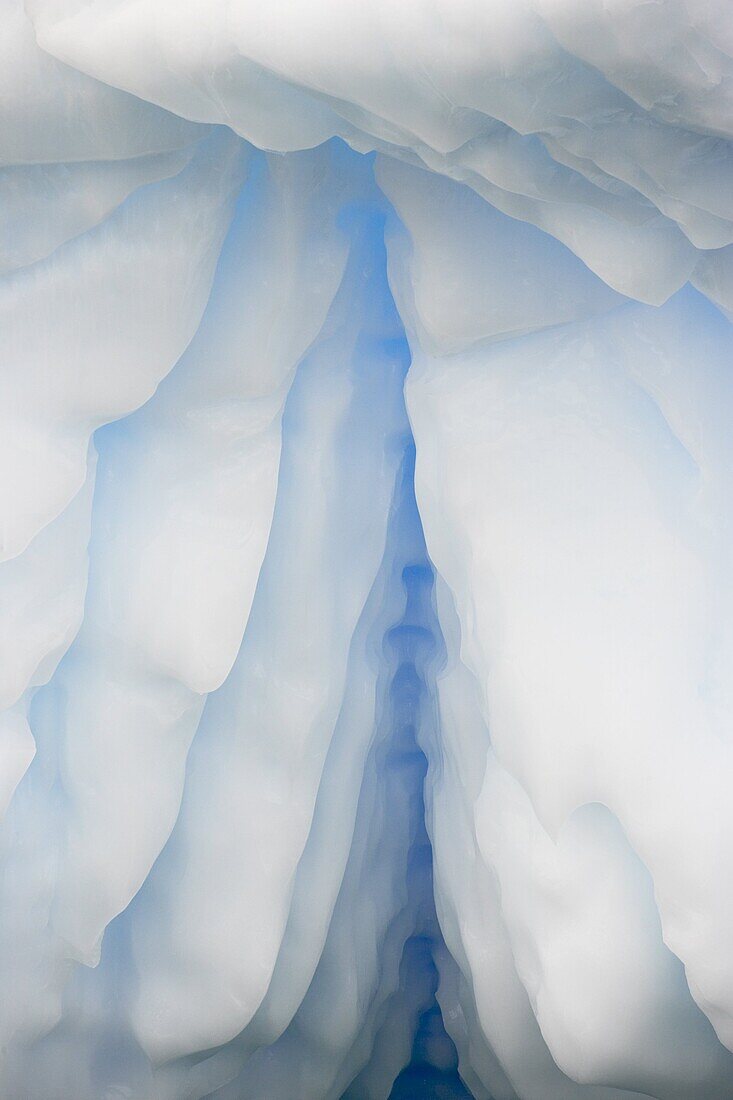 Iceberg detail, Pleneau Island, Antarctic Peninsula, Antarctica, Polar Regions