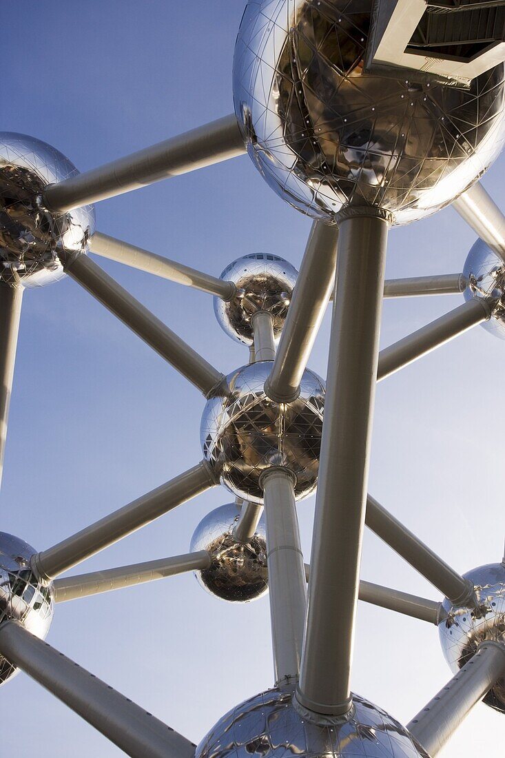 The Atomium, symbol of the 1958 Brussels World's Fair and now an iconic symbol of the city, Brussels, Belgium, Europe