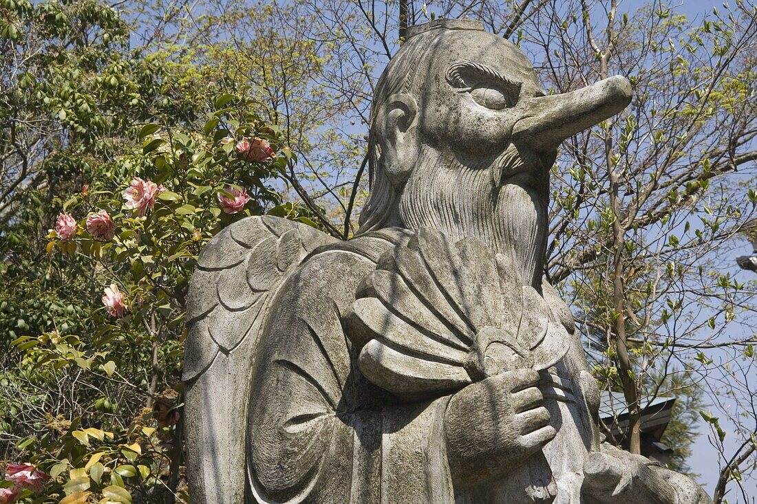 Figure in Daishoin temple, Miyajima, Japan, Asia