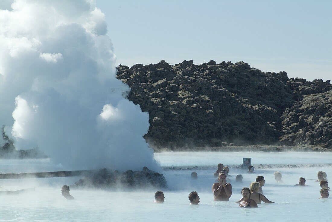 Blue Lagoon (mineral baths), near Keflavik, Iceland, Polar Regions