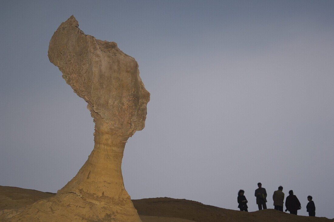 Queen's Head, coastal rock formations, Yehliu, Taipei County, Taiwan, Asia