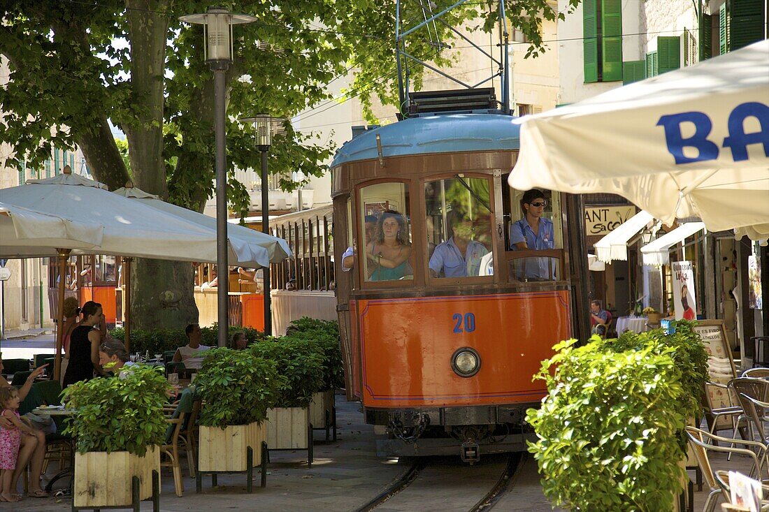 Tram, Soller, Mallorca, Spain, Europe