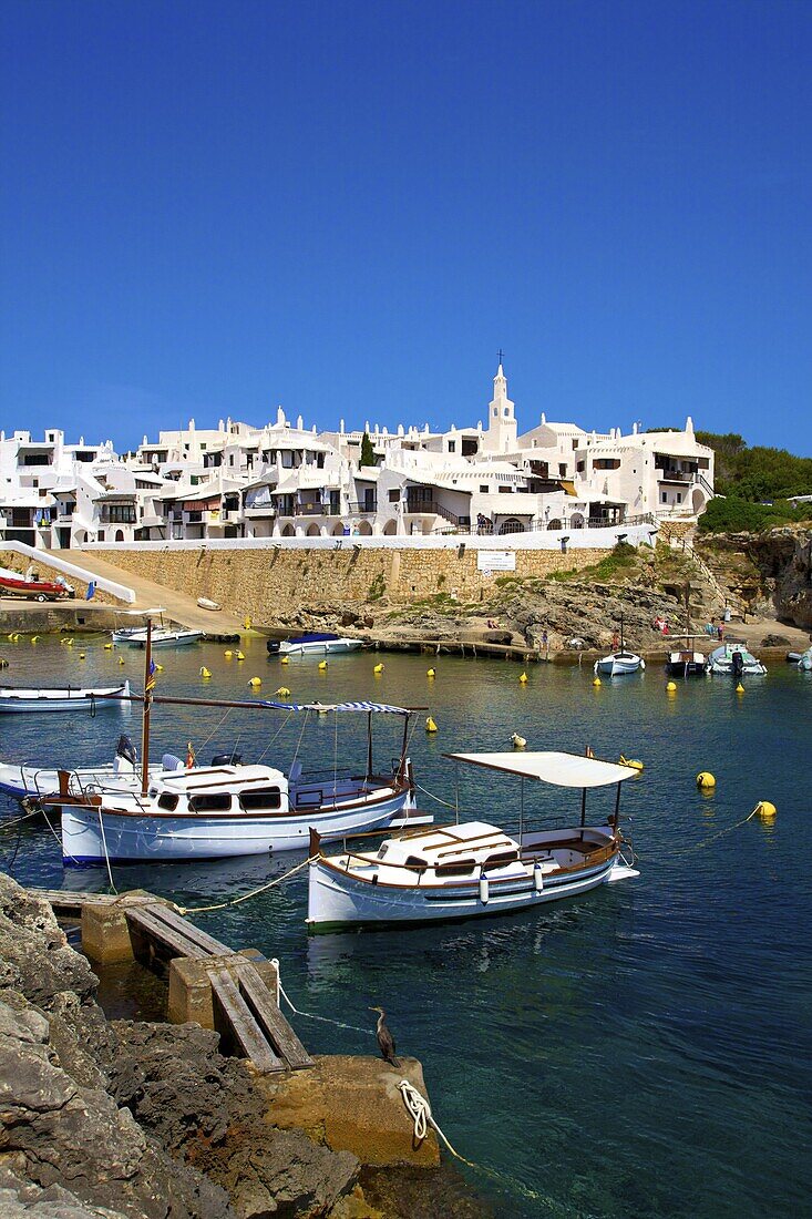 Harbour, Binibequer, Menorca, Balearic Islands, Spain, Mediterranean, Europe