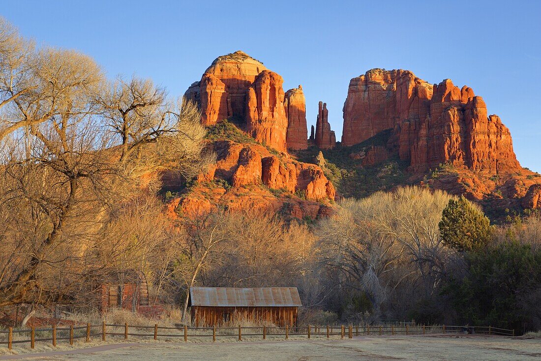 Cathedral Rock at Red Rock Crossing, Sedona, Arizona, United States of America, North America