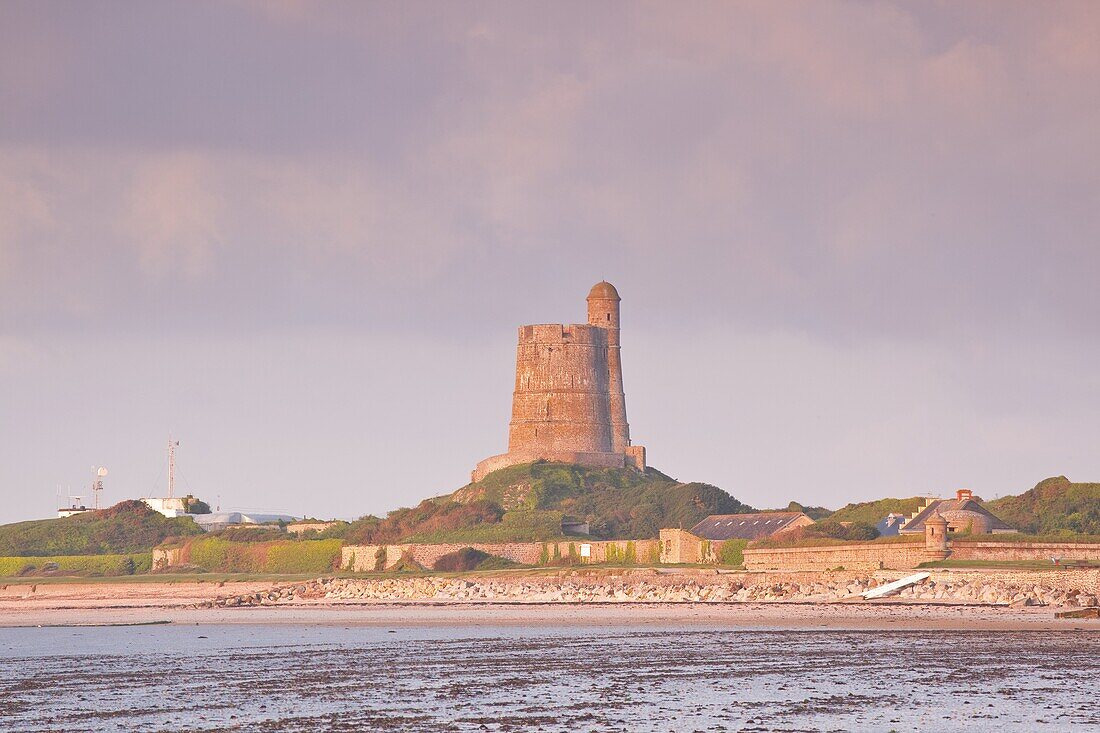 La Hougue tower in Saint Vaast La Hougue, under the protection of UNESCO, Manche, France, Europe