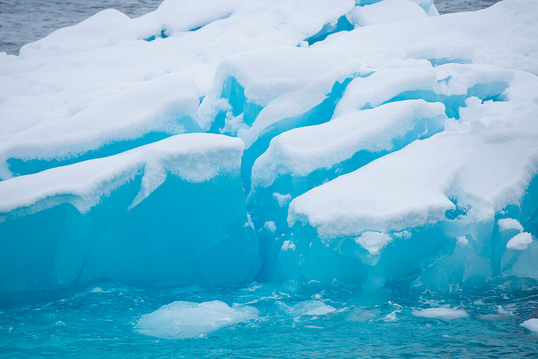 Blue iceberg, Paradise Bay (Paradise Harbor), Danco Coast, Graham Land, Antarctica