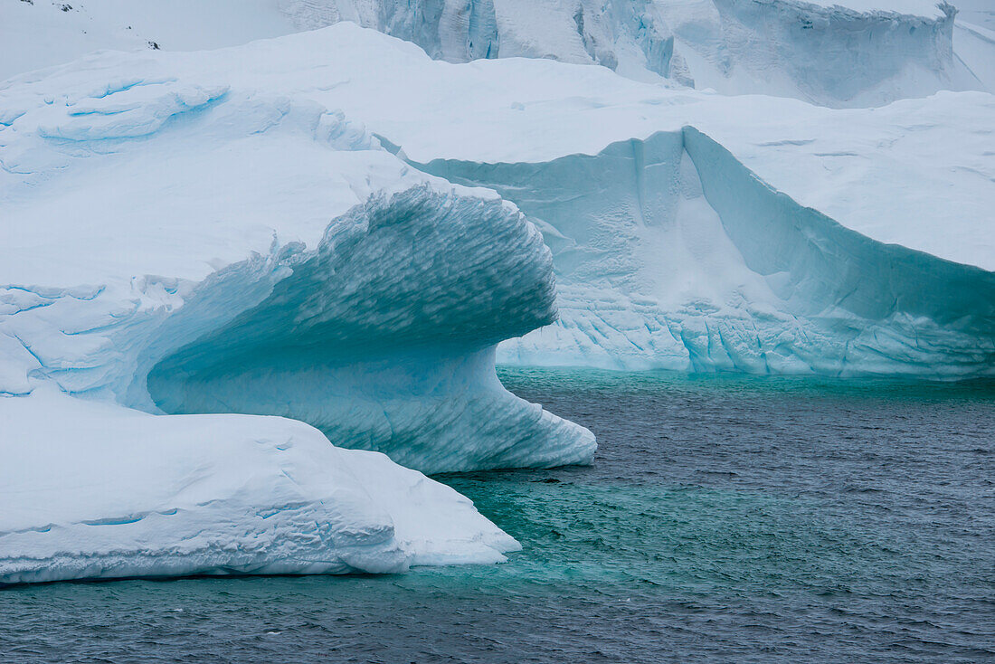 Deteil of iceberg, Neko Harbour, Graham Land, Antarctica