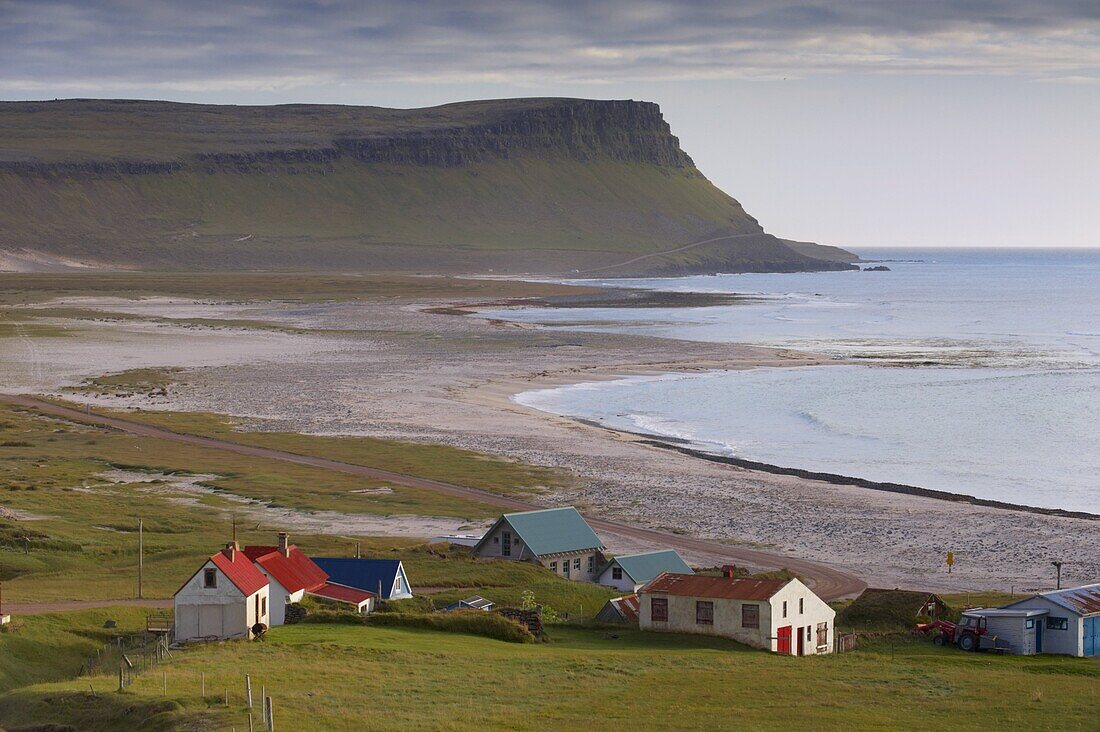 Small village in the West Fjords, near Latrabjarg cliffs in the south-western tip of the West Fjords (Vestfirdir), Iceland, Polar Regions