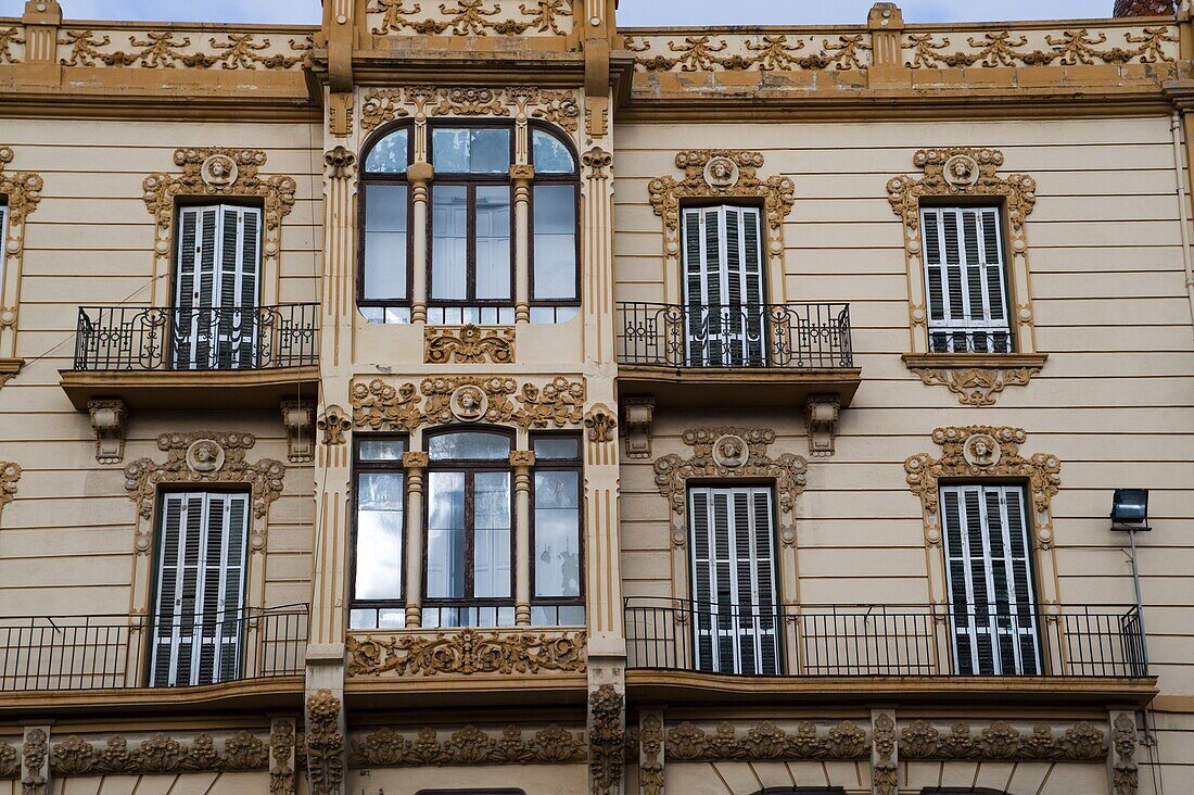 Modernist (Art Deco) building, Juan Carlos I Avenue, Melilla, Spain, Spanish North Africa, Africa