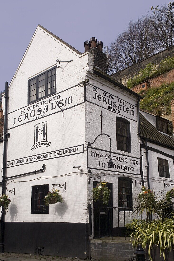 Trip to Jerusalem Inn, claimed to be the oldest inn in England, Nottingham, England, United Kingdom, Europe