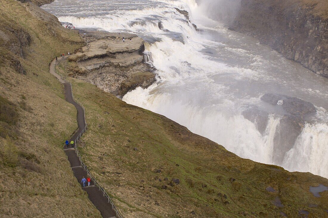 Gullfoss waterfalls, Iceland, Polar Regions