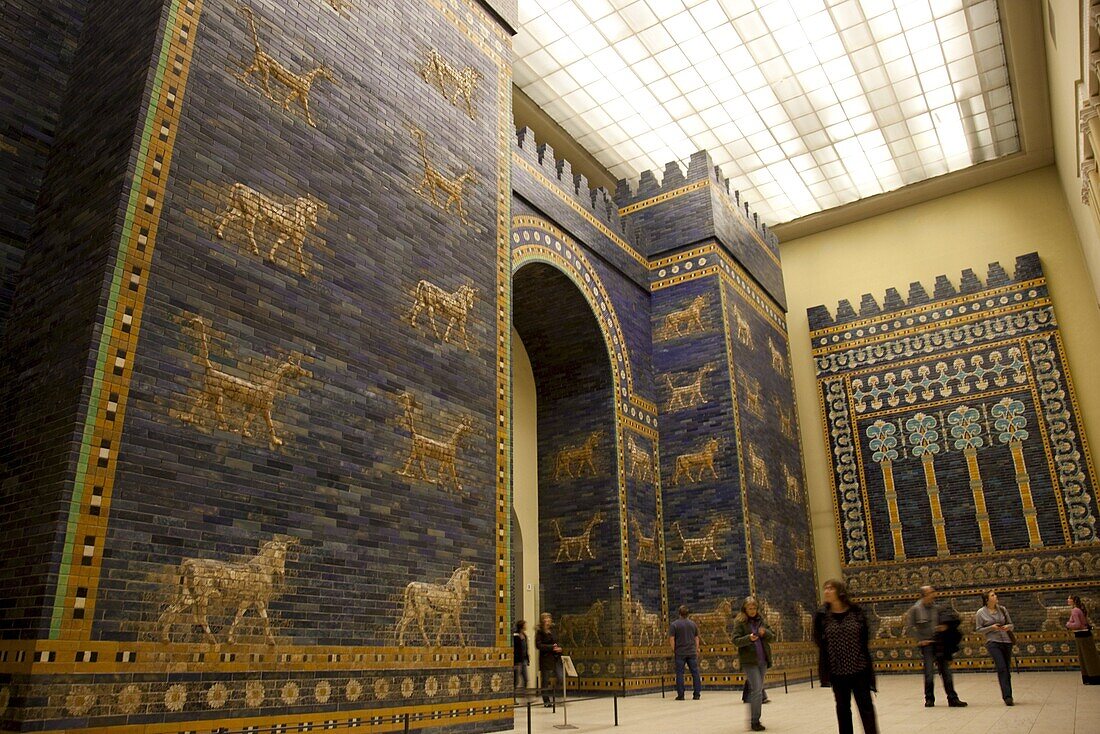 Ishtar Gate from Babylon at Berlin Pergamon Museum, Berlin, Germany, Europe