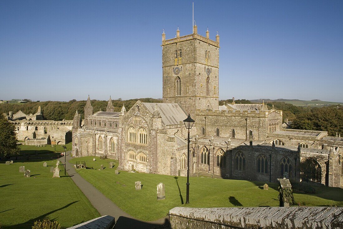 St. David's cathedral, Dyfed, Wales, United Kingdom, Europe