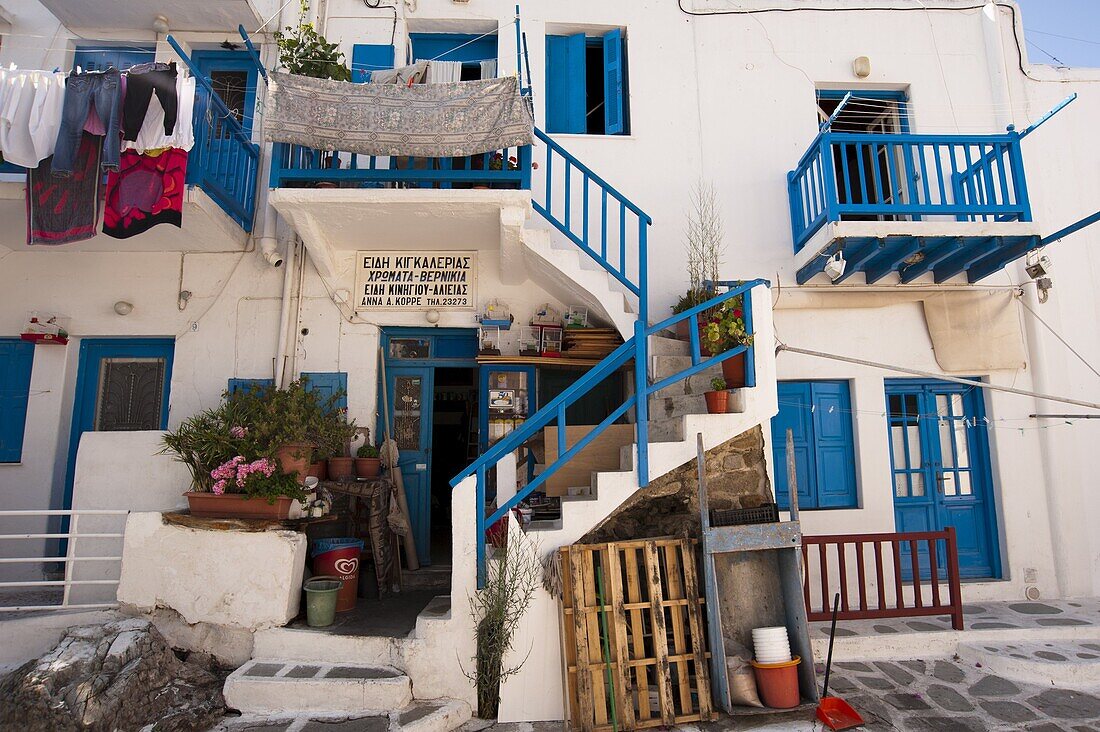 Mykonos Town, Chora, Mykonos, Cyclades, Greek Islands, Greece, Europe