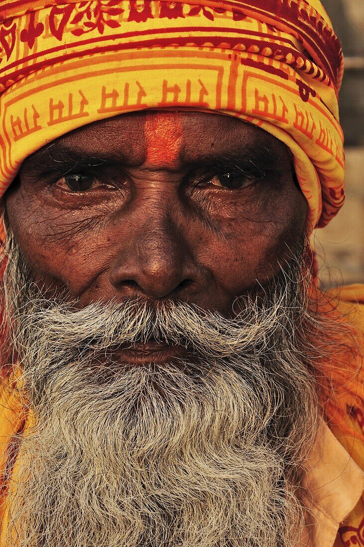 Sadhu, Varanasi (Benares), Uttar Pradesh, India, Asia