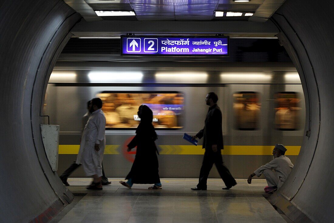 Subway, Delhi, India, Asia