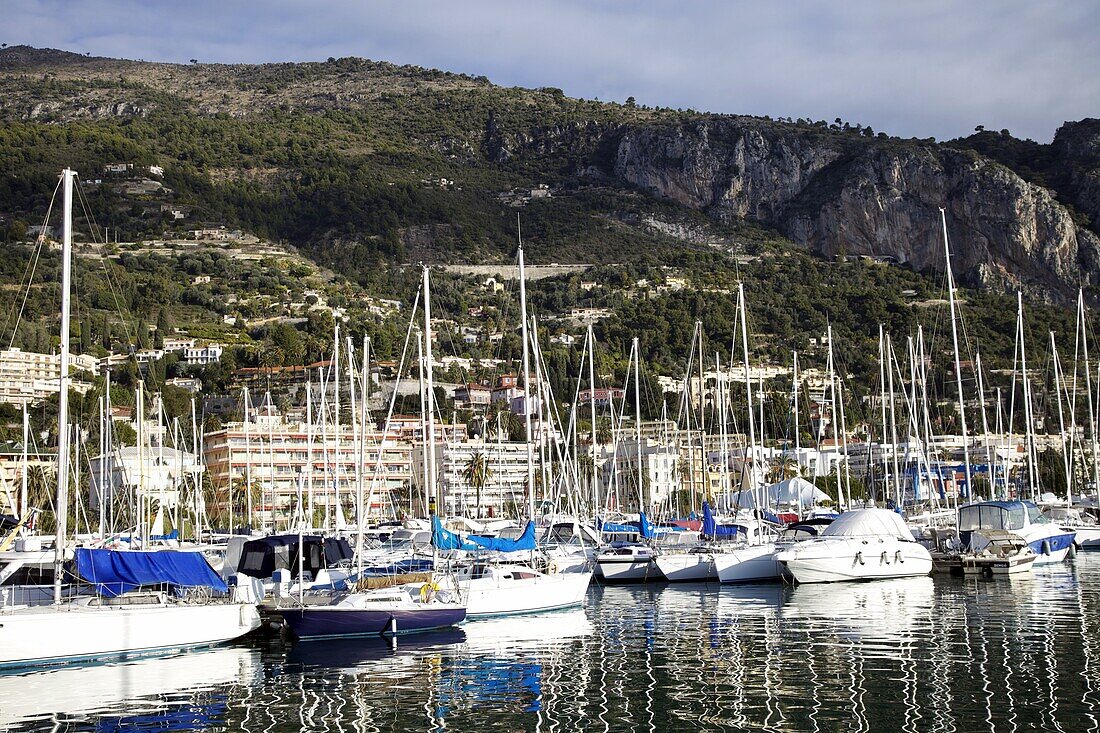 Marina, Menton, Alpes-Maritimes, Provence, Cote d'Azur, French Riviera, France, Mediterranean, Europe