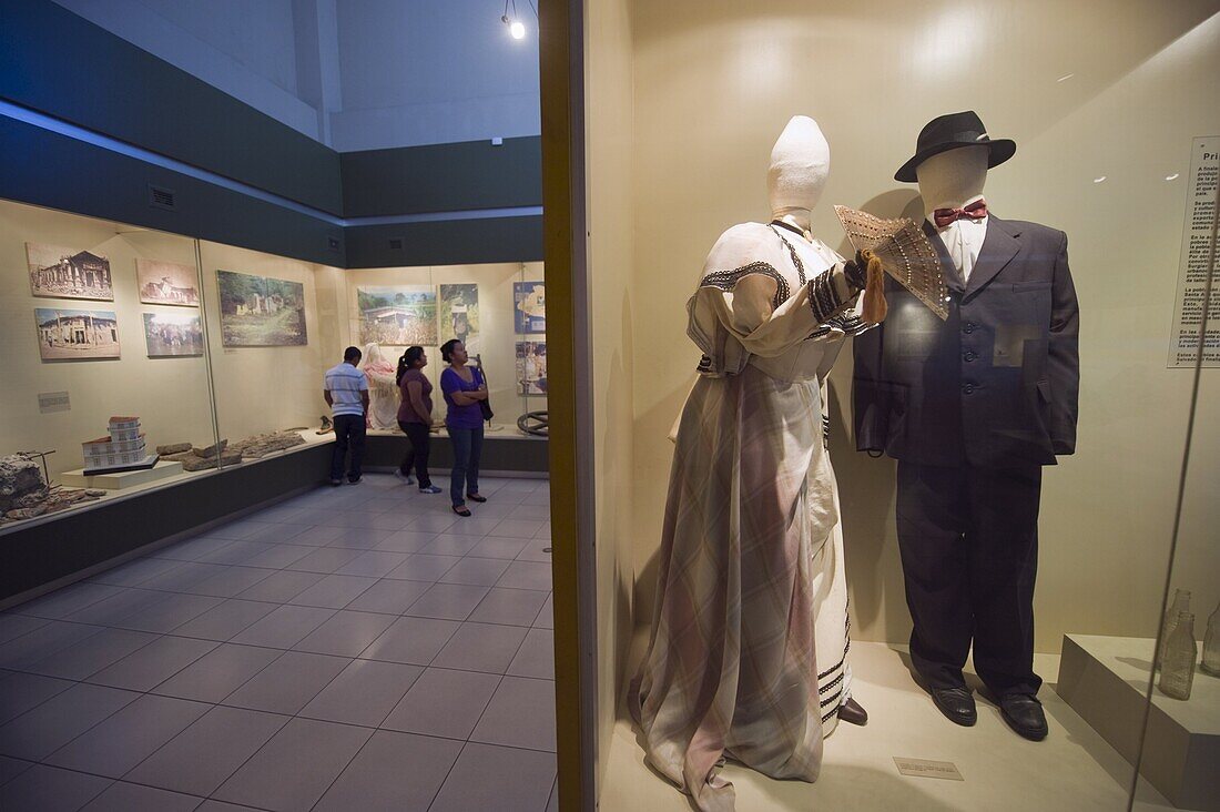 Tourists at Museo Nacional de Antropologia David J Guzman, Anthropology museum, San Salvador, El Salvador, Central America