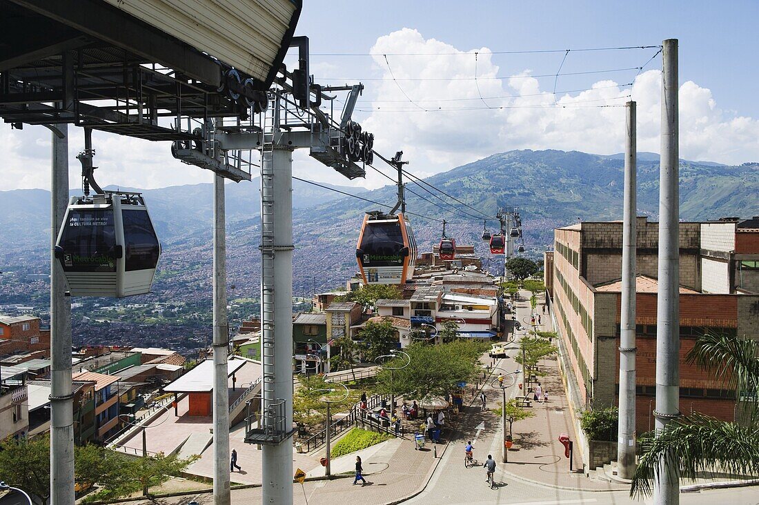 Metrocable gondola, Medellin, Colombia, South America