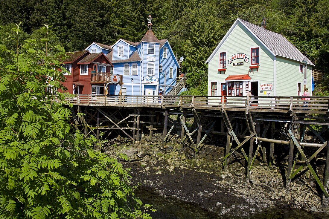 Creek Street historical district, Ketchikan, Southeast Alaska, United States of America, North America